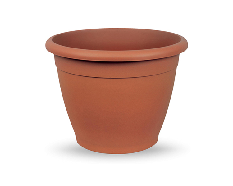 Vaso Naxos Tondo Terracotta 40cm in Plastica