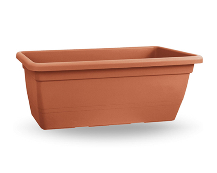 Fioriera Anthea Terracotta Rettangolare 60cm in Plastica