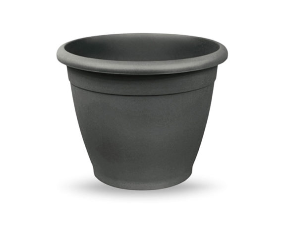 Vaso Naxos Tondo Antracite D40cm in Plastica