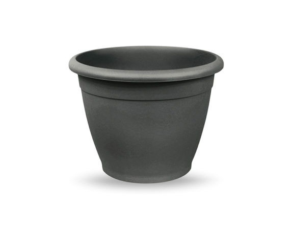 Vaso Naxos Tondo Antracite 30cm in Plastica