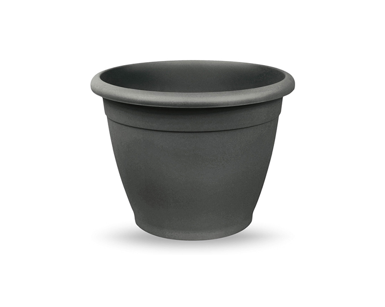 Vaso Naxos Tondo Antracite 30cm in Plastica