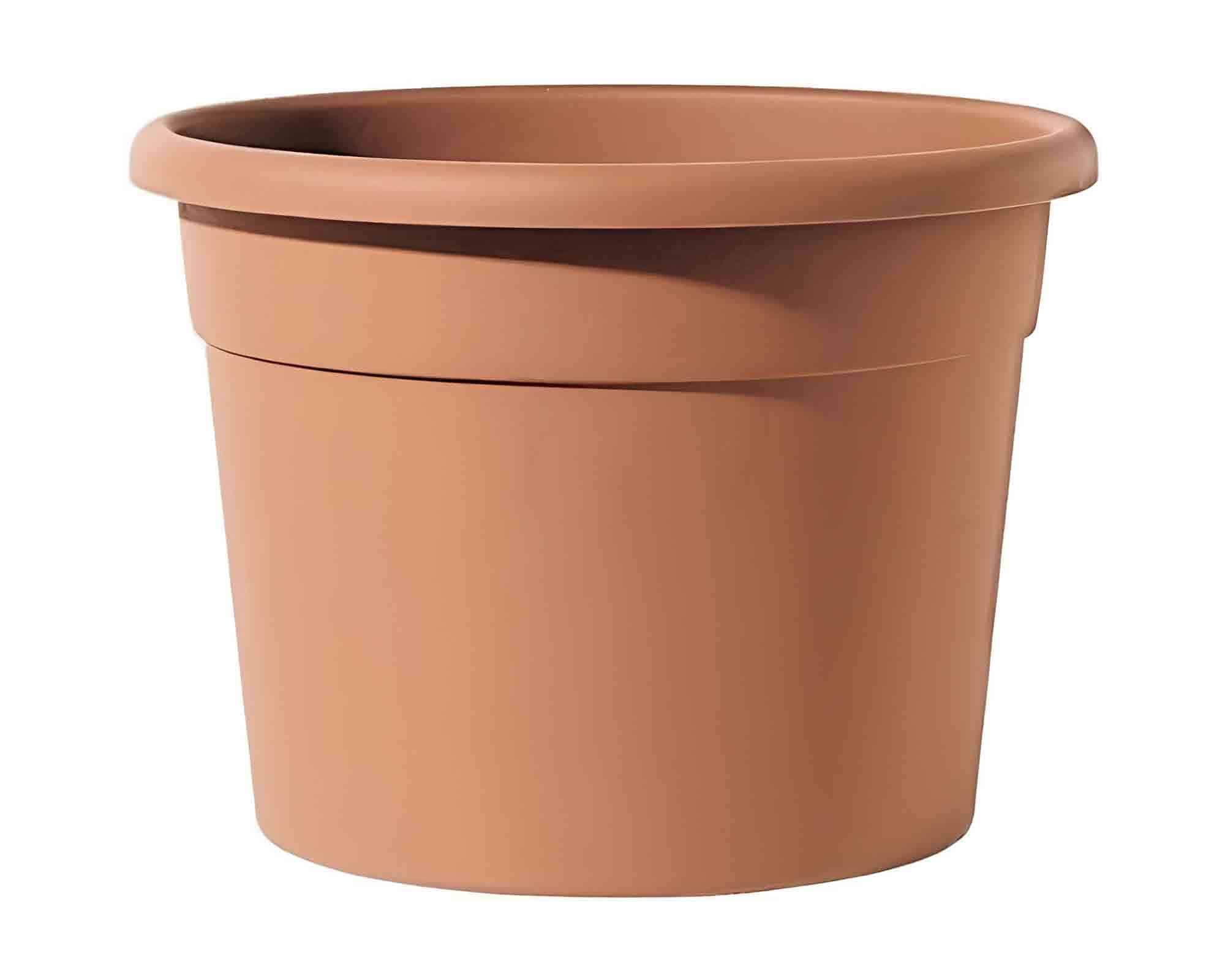Vaso Cilindro Diana Terracotta D35cm in Plastica