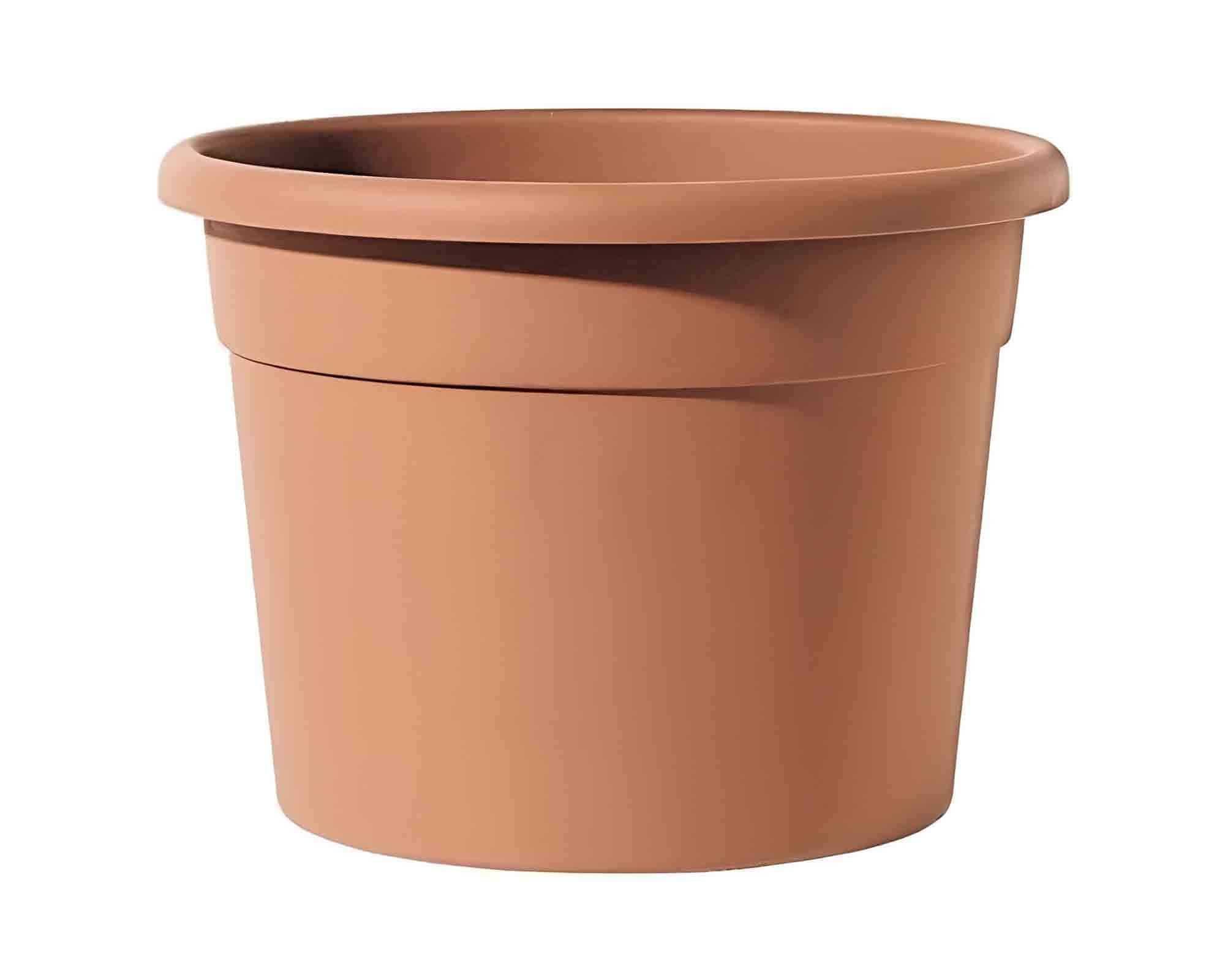 Vaso Cilindro Diana Terracotta D21cm in Plastica