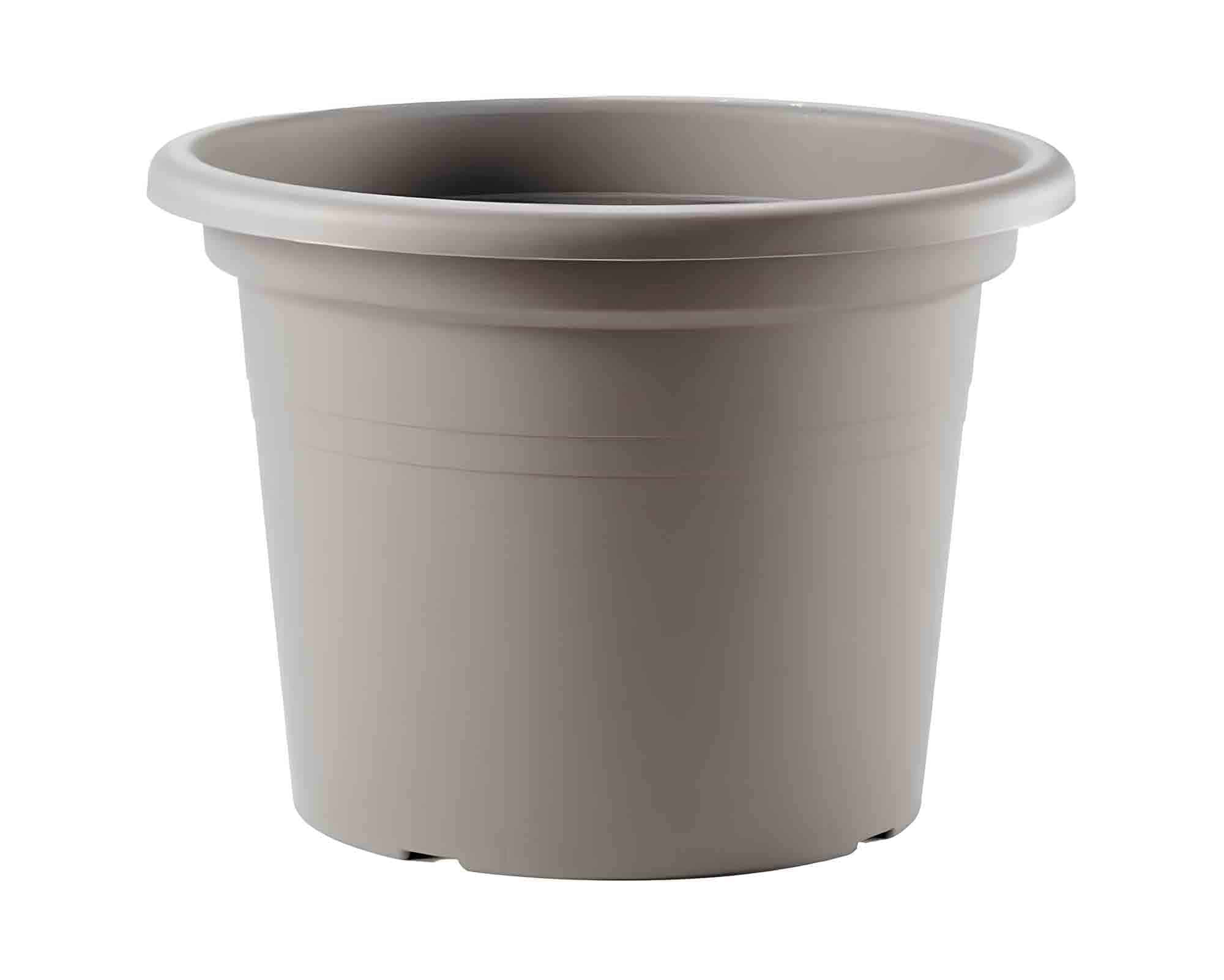 Vaso Cilindro Diana Tortora D18cm in Plastica