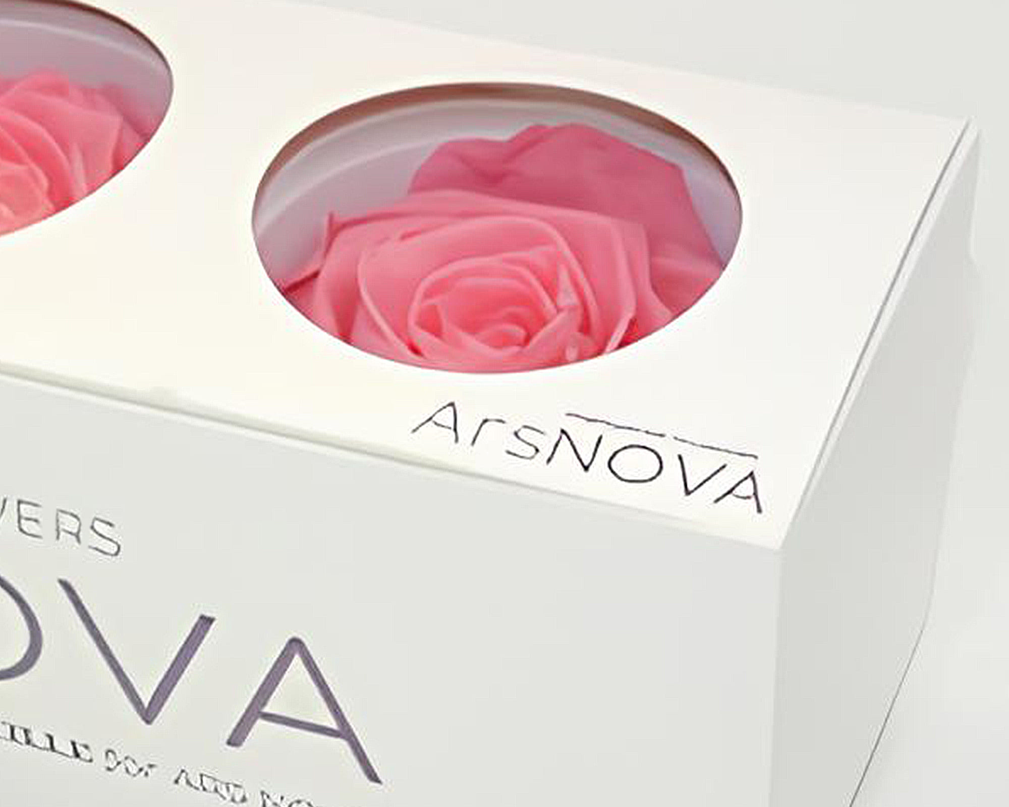 Set 3 Pz Rose Baccara Rosa D6cm - immagine 2