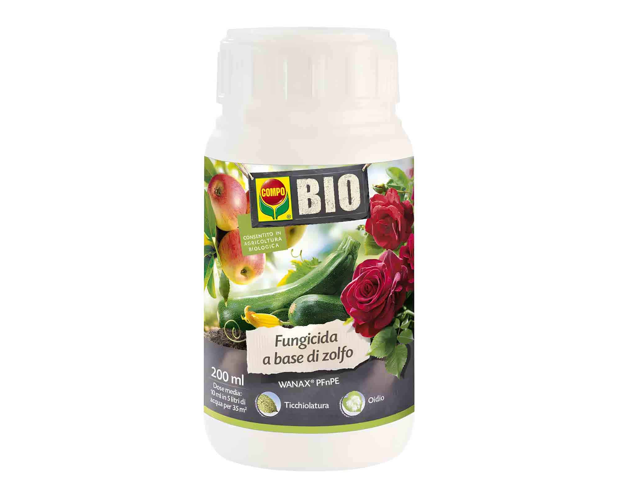 Fungicida Zolfo PFNPE Bio da 200ml - Compo