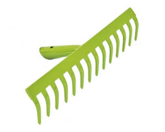 Rastrello 14 denti in acciaio verniciato