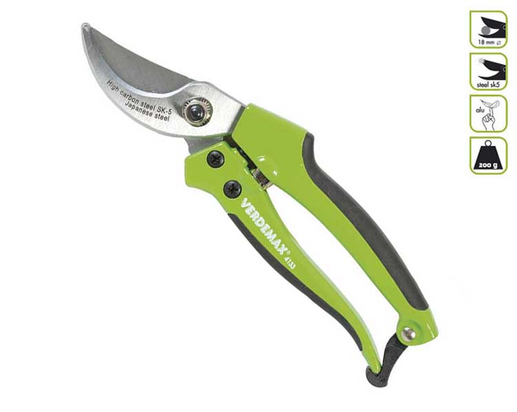 Forbice da Giardino Professionale By-Pass in Alluminio e Acciaio