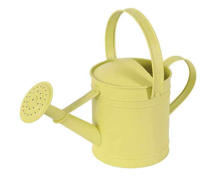 Annaffiatoio giallo pastello 3l metallo