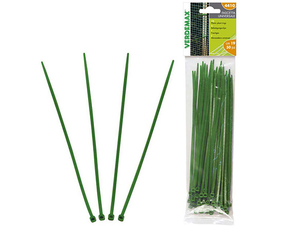 Set 100 Pz Fascetta Dentellata Verde in Plastica