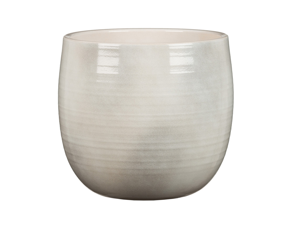 Coprivaso Intense Glazing White D18cm in Ceramica