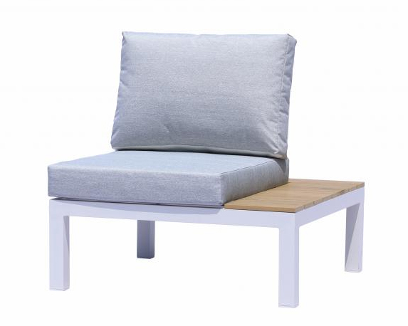 Set 4 Pz Salotto Babylon con Cuscini in Alluminio e Polywood - immagine 5