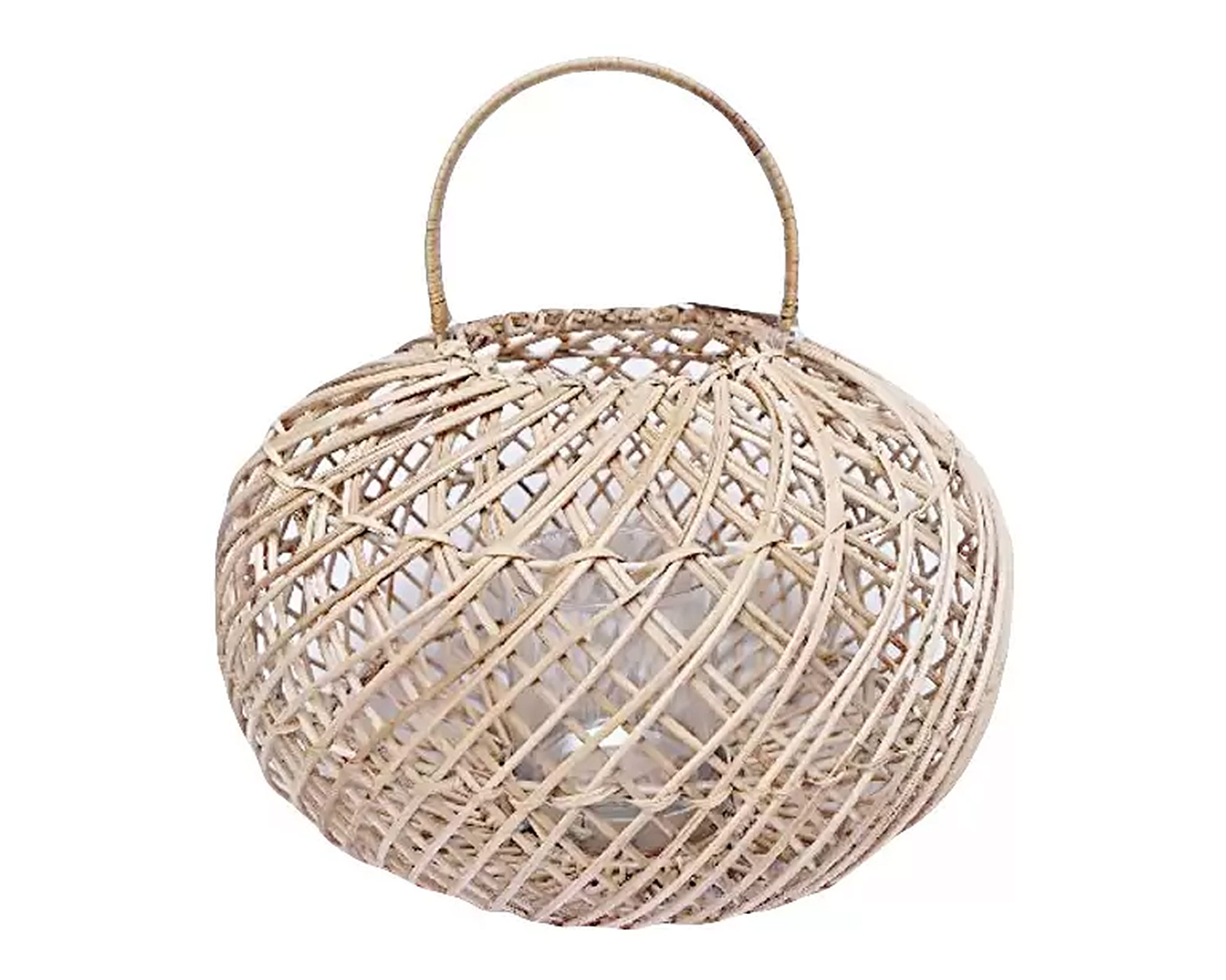 Lanterna rattan naturale h20 cm