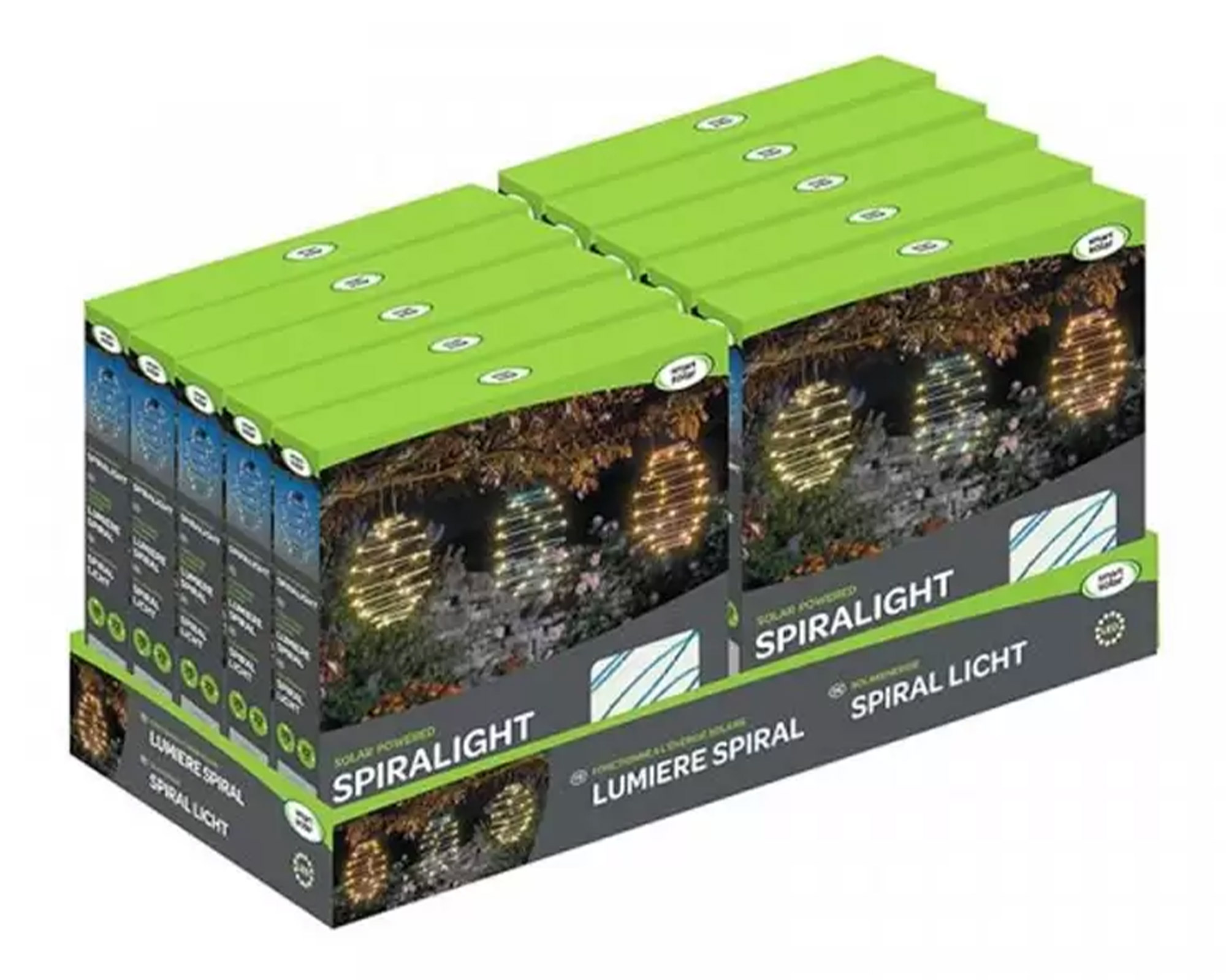 Lanterna Spirale LED ad Energia Solare Luce Calda Bianca Rame - immagine 2