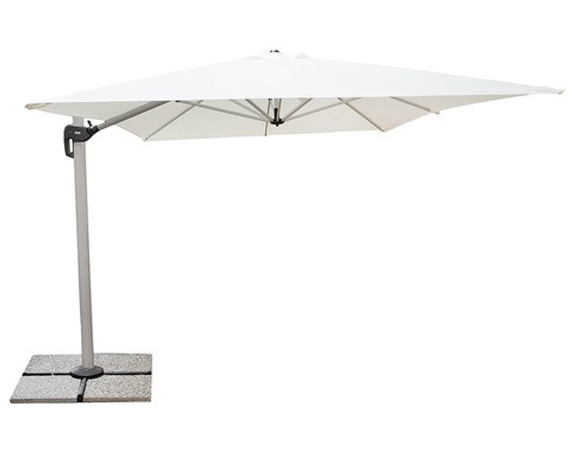 Ombrellone New Etoile 3x4m Silver e Ecru’ in Alluminio e Poliestere