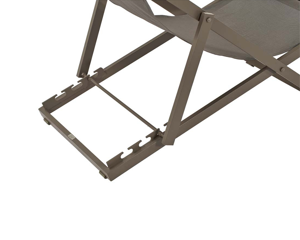 Sdraio new relax alluminio taupe textilene taupe - immagine 2