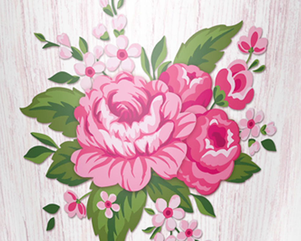 Coprivaso Grand Fleur Romantico D13cm in Ceramica - immagine 2