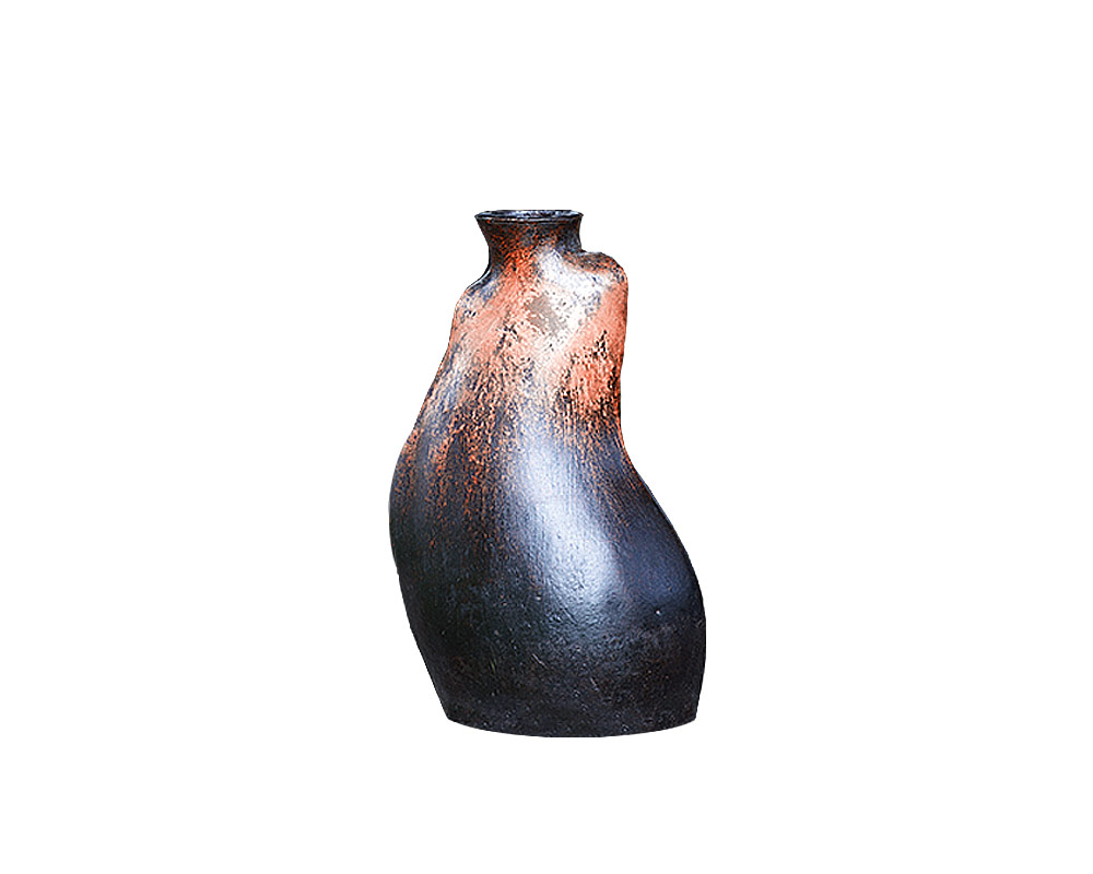anfora jarron curvo medium terracotta h25 vasie e coprivaso anfore vasi