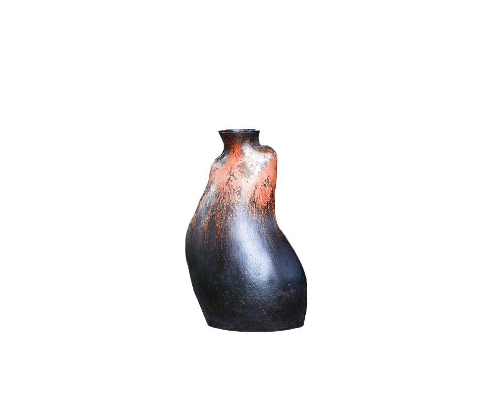 anfora jarron curvo small terracotta h25 vasie e coprivaso anfore vasi