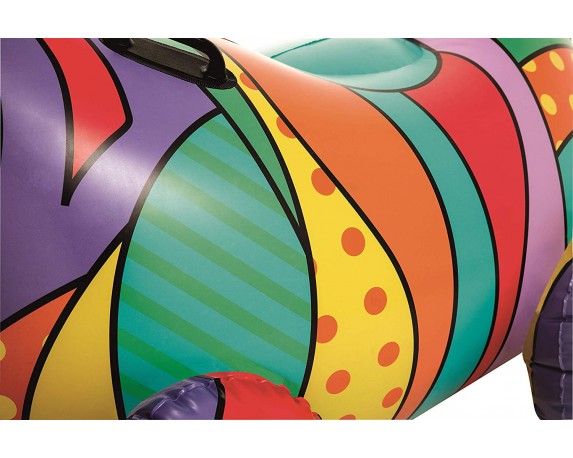 Cavalcabile rinoceronte pop art collection gonfiabile - immagine 4