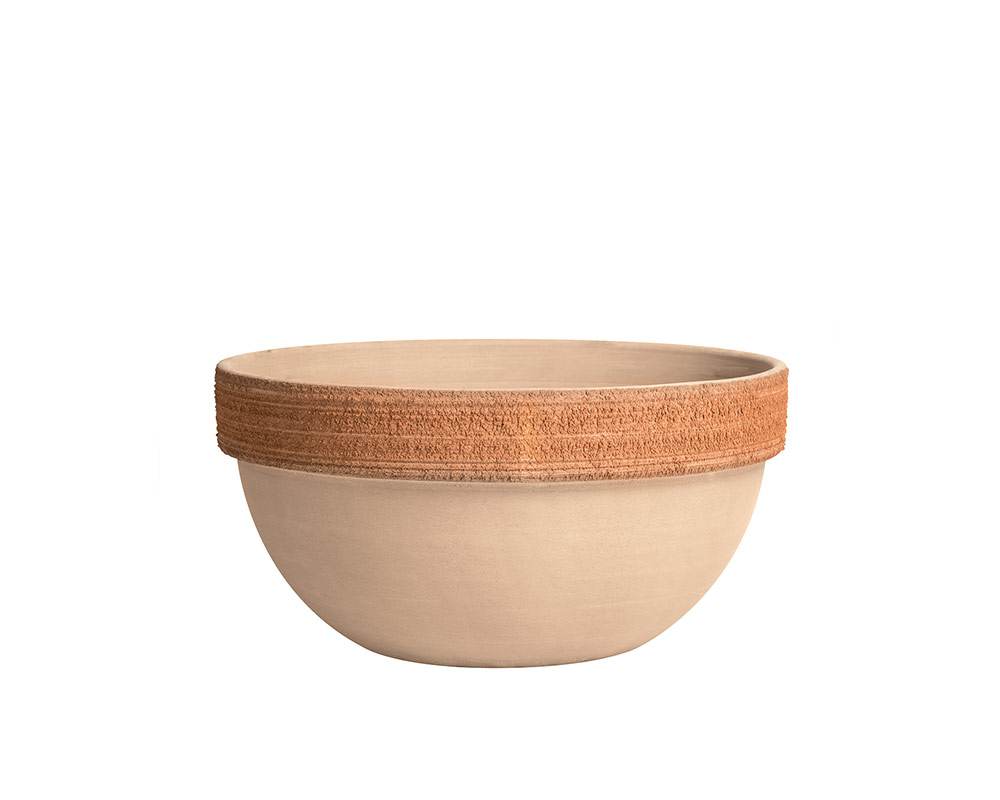 Vaso Ibis Gaffiata D25cm in Terracotta