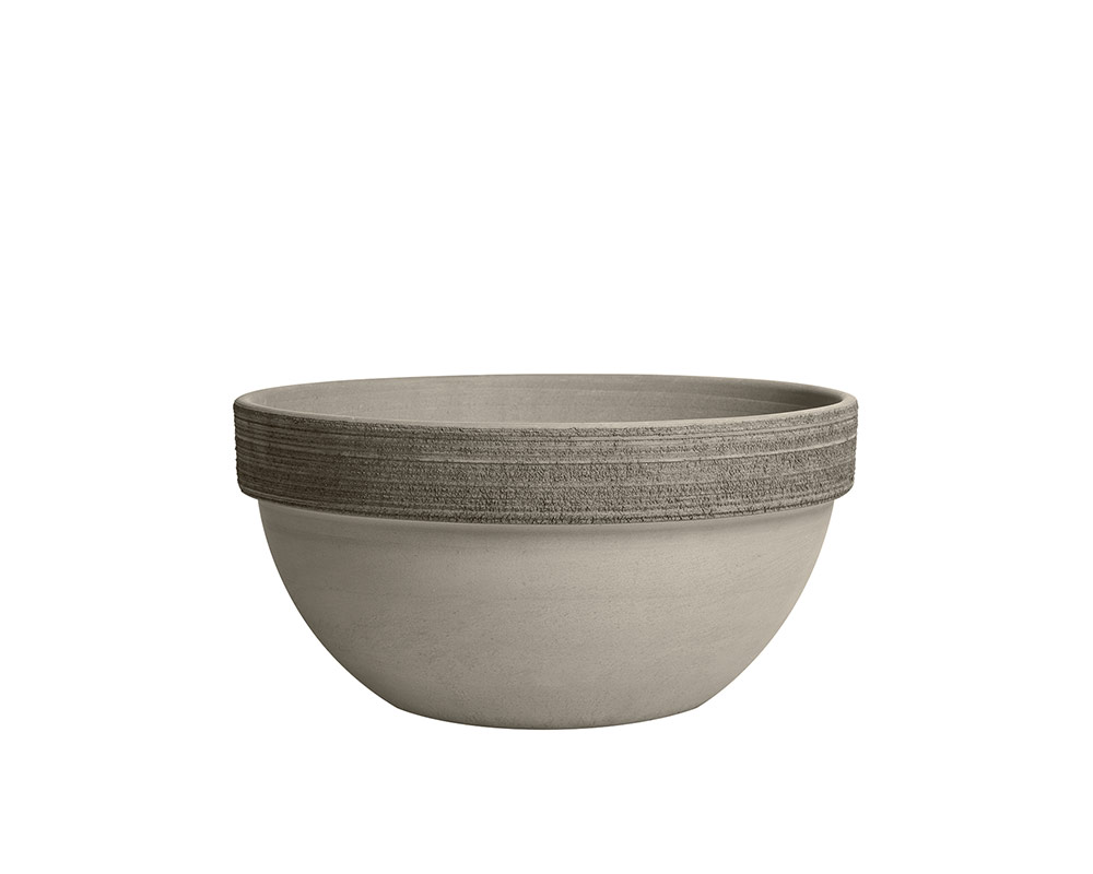 Ciotola ibis graffiata d25cm terracotta vulcano