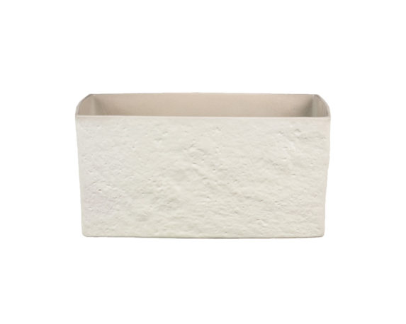 Coprivaso rettangolare creme stone 13×25