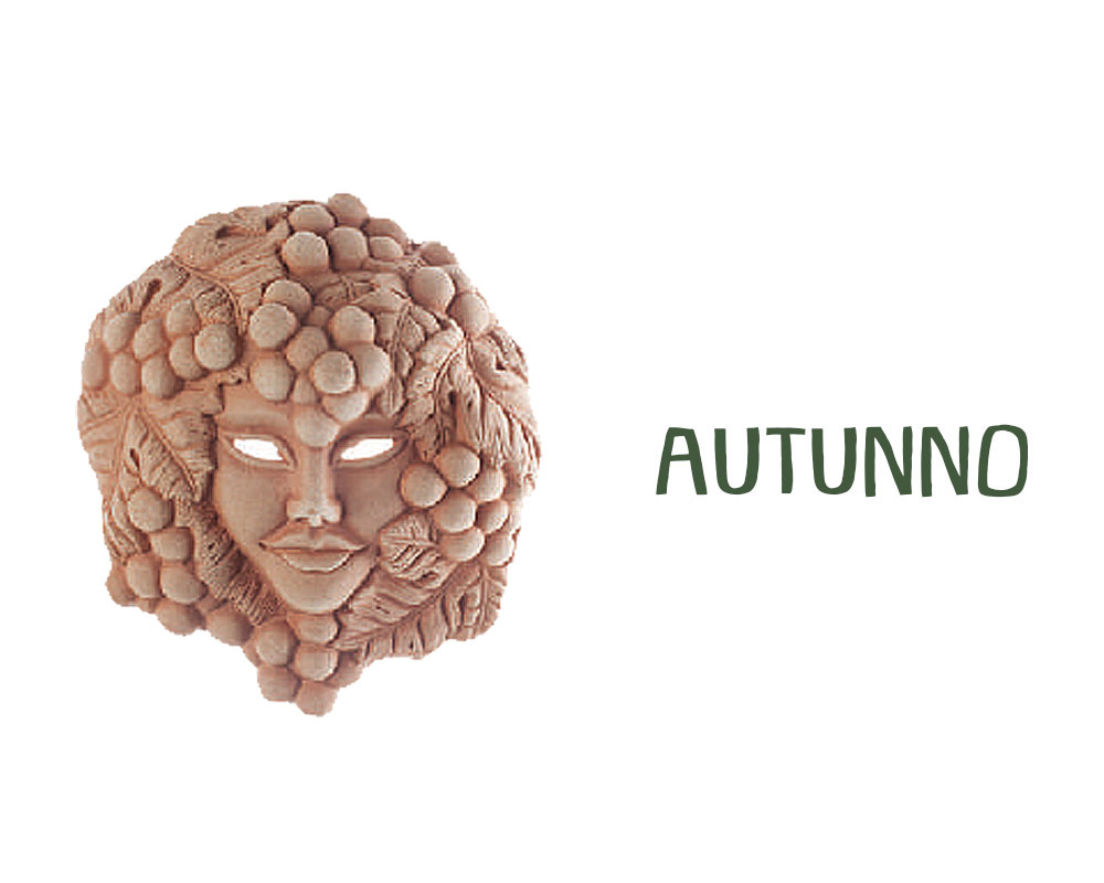 figura in terracotta LARGE stagioni autunno corino bruna decorativi giaridno arredo decorazioni