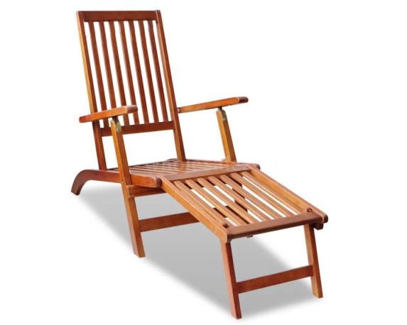 Lettino spiaggia reclinabile teak