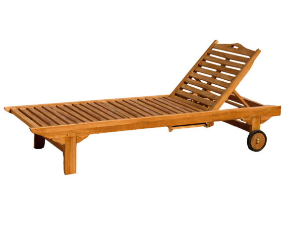 Lettino spiaggia reclinabile fania teak