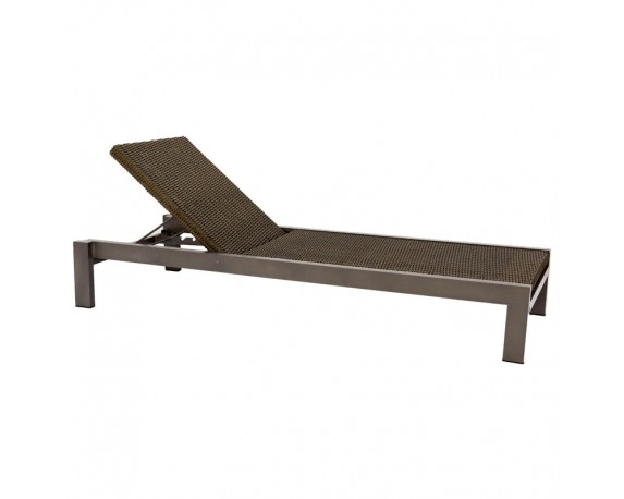 Lettino c/ schienale regolabile palm beach wicker