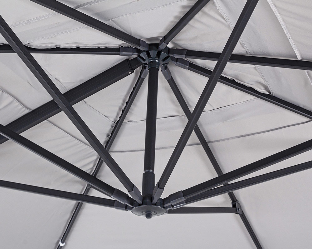 Ombrellone a braccio ines 3x4 antracite/grigio - immagine 8