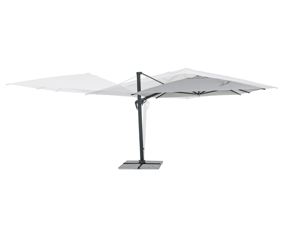 Ombrellone a braccio ines 3x4 antracite/grigio - immagine 6