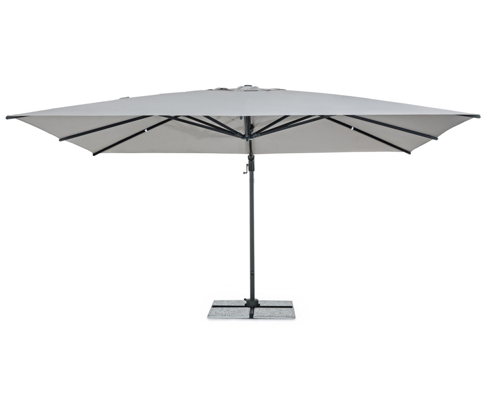 Ombrellone a braccio ines 3x4 antracite/grigio - immagine 3