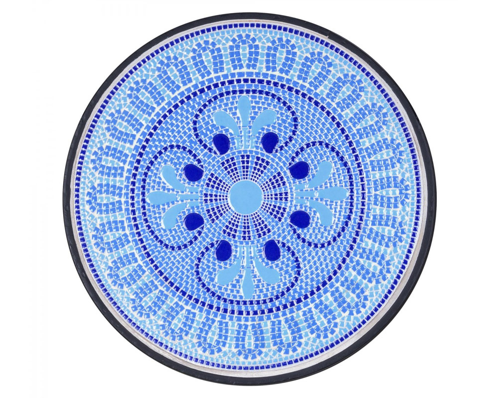 pieghevole tavoli e sedie bisanzio bizzotto arredo giardino ceramica mosaico blu 4 1