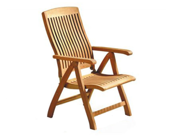 Poltrona 5 posizioni bali teak