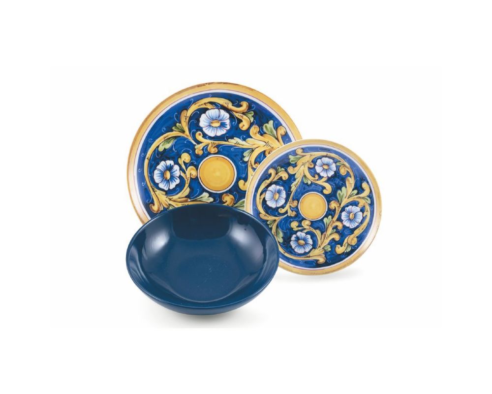 Set 18 Pz Servizio Piatti Sicilia in Porcellana Gres - immagine 5