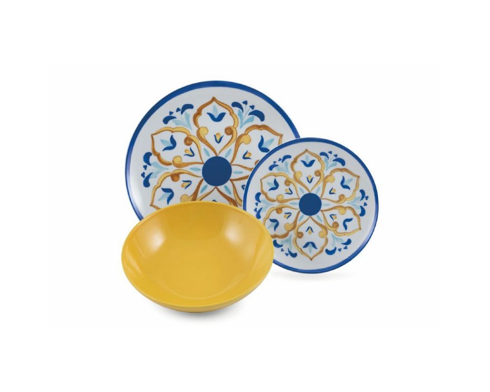 Set 18 Pz Servizio Piatti Sicilia in Porcellana Gres - immagine 7