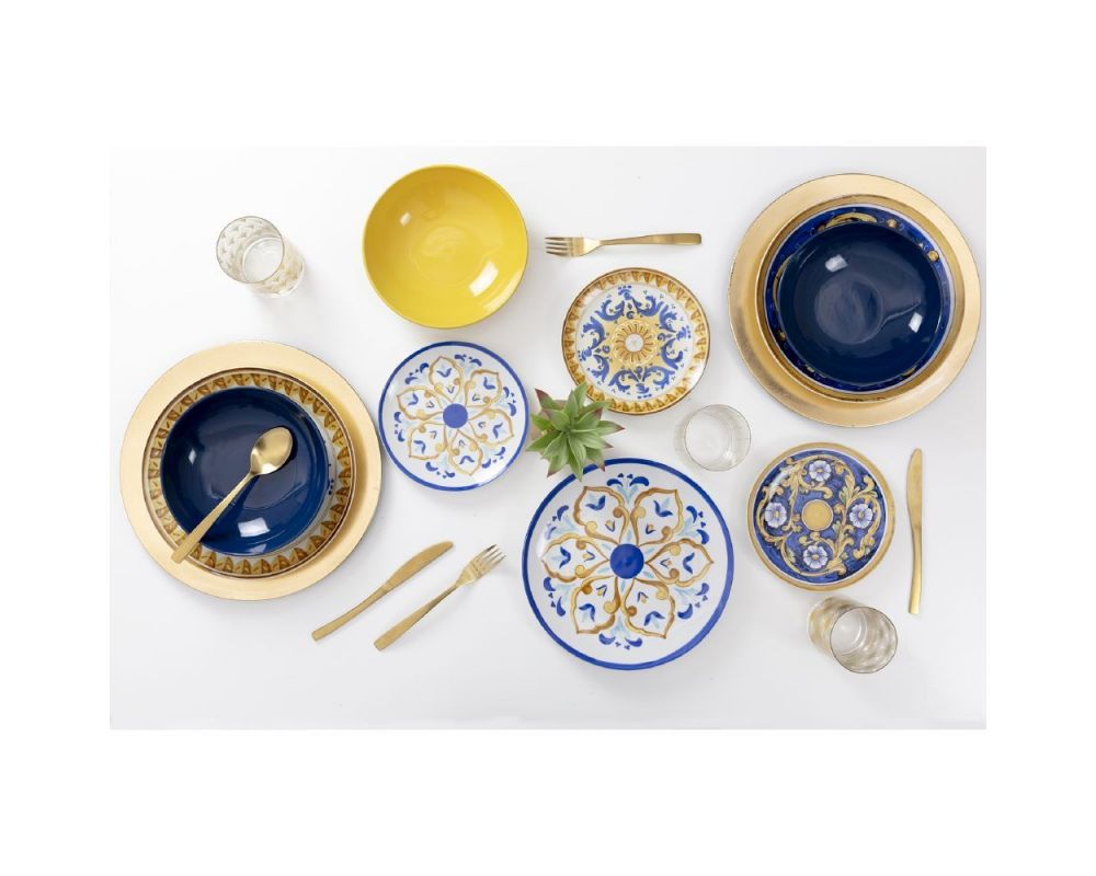 Set 18 Pz Servizio Piatti Sicilia in Porcellana Gres - immagine 9