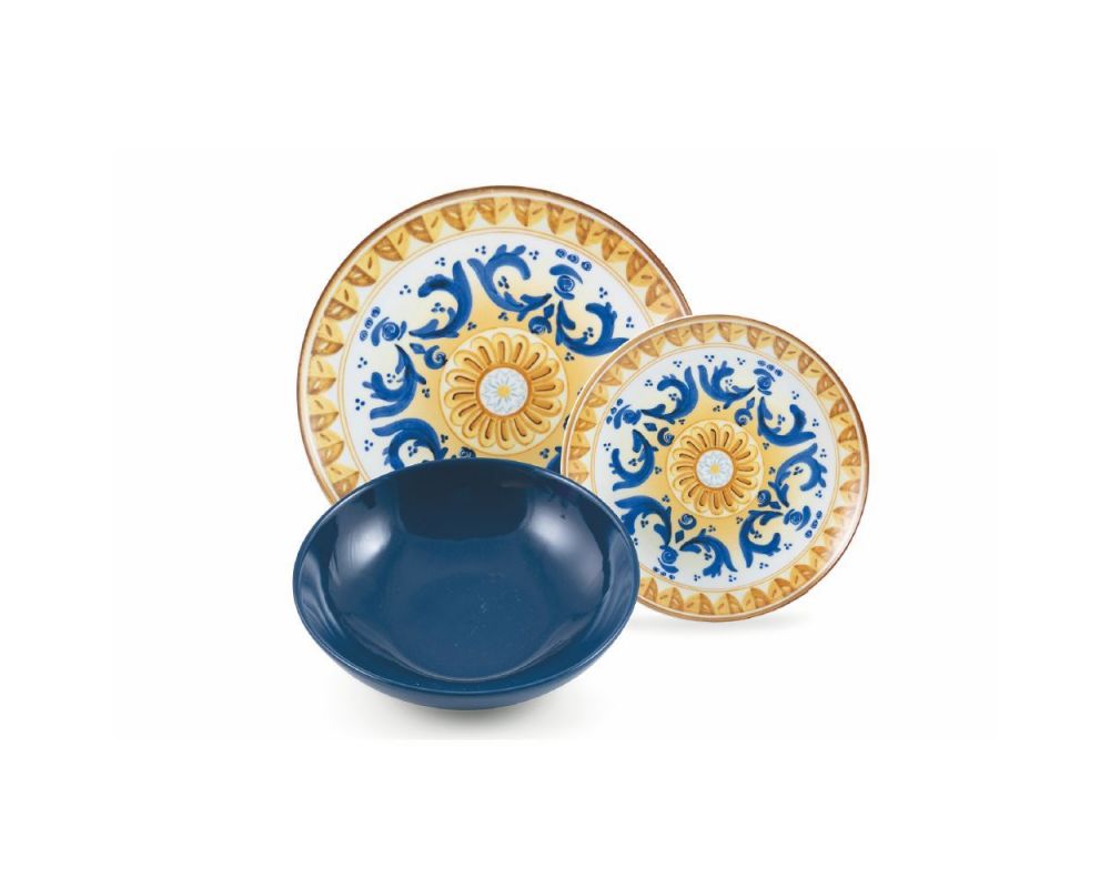 Set 18 Pz Servizio Piatti Sicilia in Porcellana Gres - immagine 4