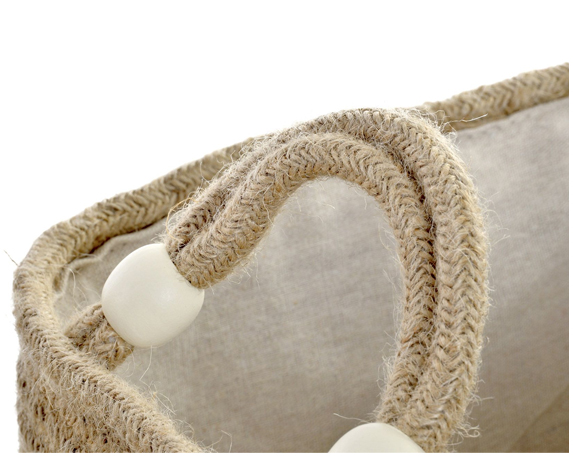 Cesta in juta flecos small - immagine 3