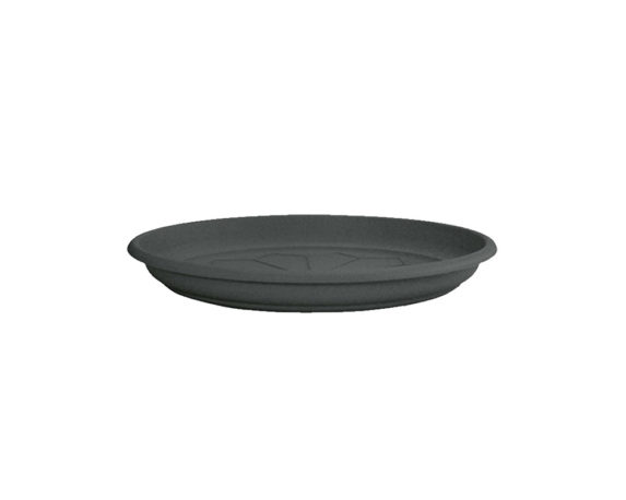 Sottovaso Naxos Tondo Antracite D28cm in Plastica