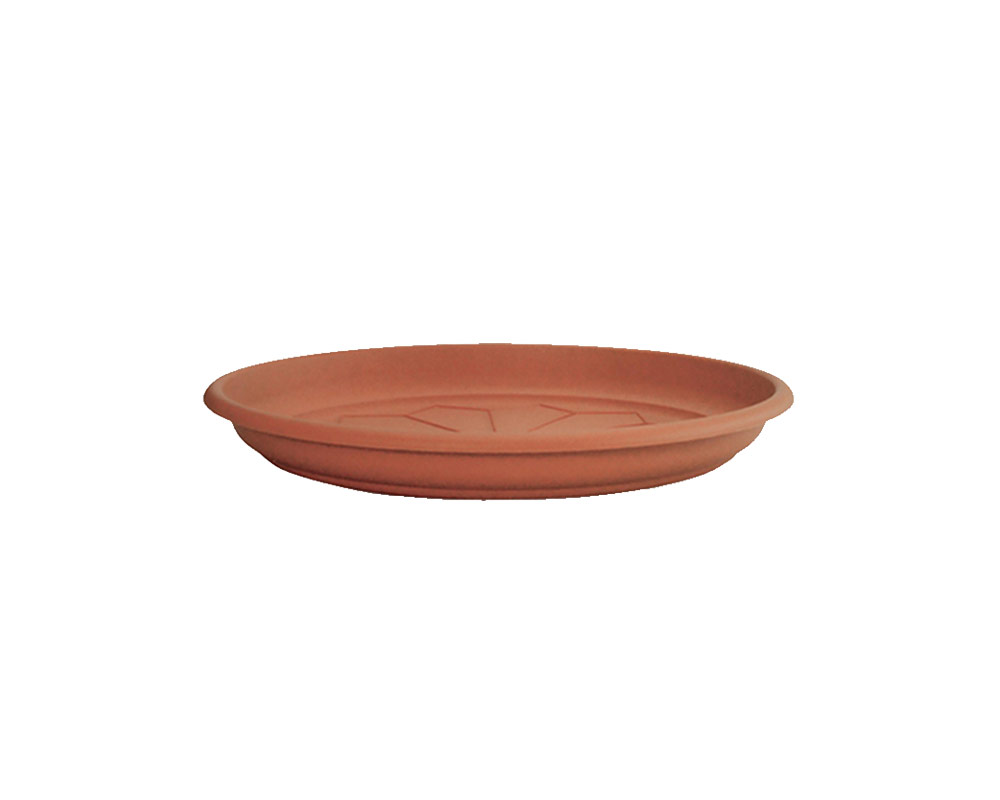 Sottovaso Naxos Tondo Terracotta D28cm in Plastica