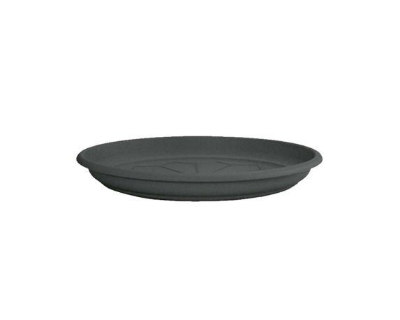 Sottovaso Naxos Tondo Antracite D30cm in Plastica