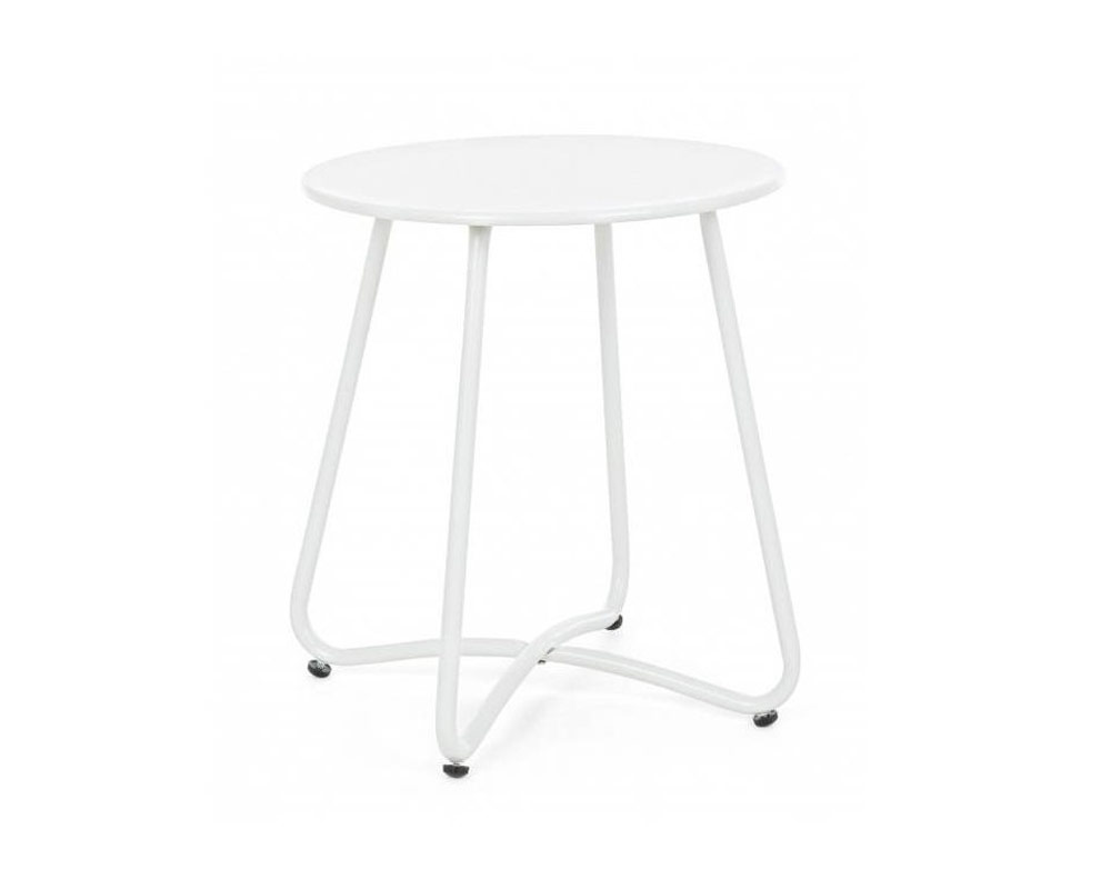 Tavolino basso wissant bianco d40