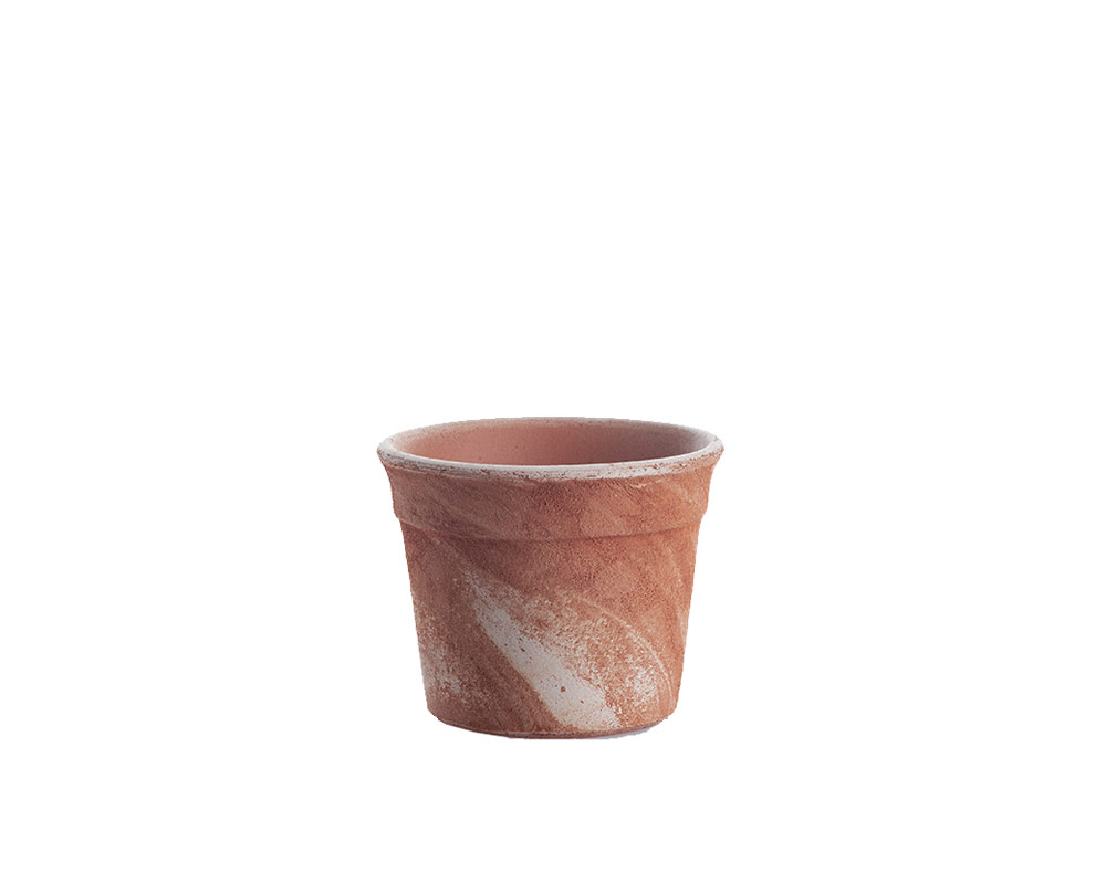 vaso Florentia fascia eaf cm 13 corino bruna vasi e coprivaso giardinaggio terracotta classica