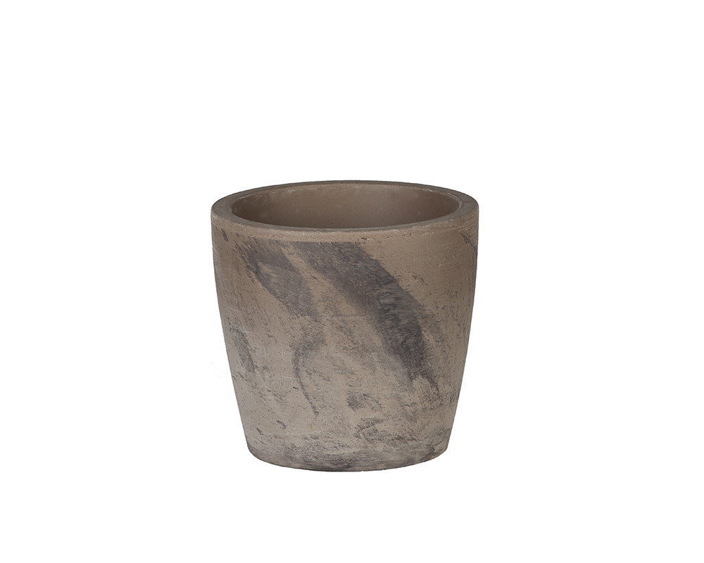 vaso Maestro terracotta di basalto 24cm corino bruna vasi e coprivaso giardinaggio