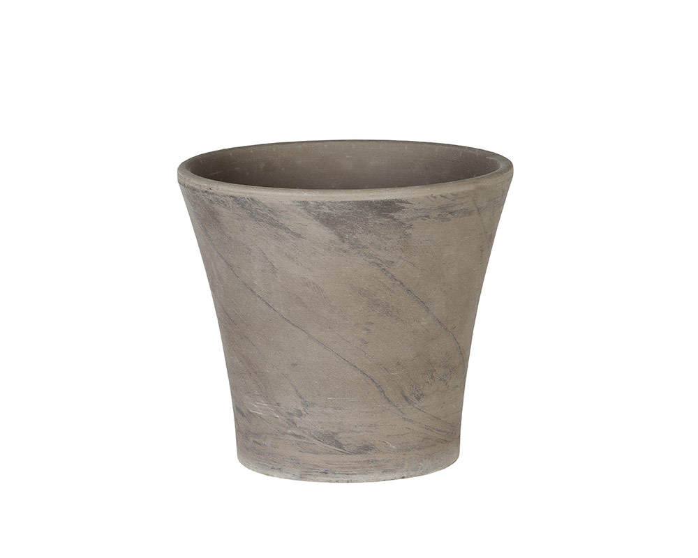 vaso Rio terracotta di basalto 26cm corino bruna vasi e coprivaso giardinaggio
