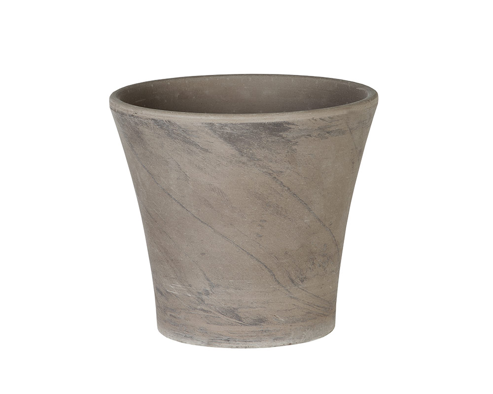 vaso Rio terracotta di basalto 31cm corino bruna vasi e coprivaso giardinaggio