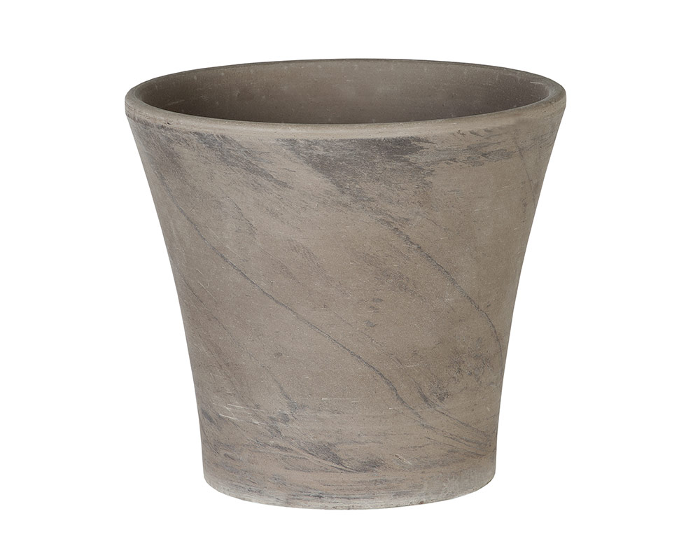 vaso Rio terracotta di basalto 39cm corino bruna vasi e coprivaso giardinaggio